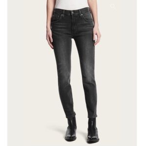 Frye Sienna Cropped Skinny Jean in Black Hadley Size 27